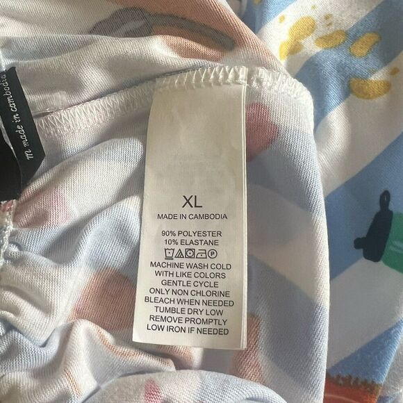 Kate Spade Blue Striped Beach Vacation Pajama PJ Pants - Picture 6 of 6